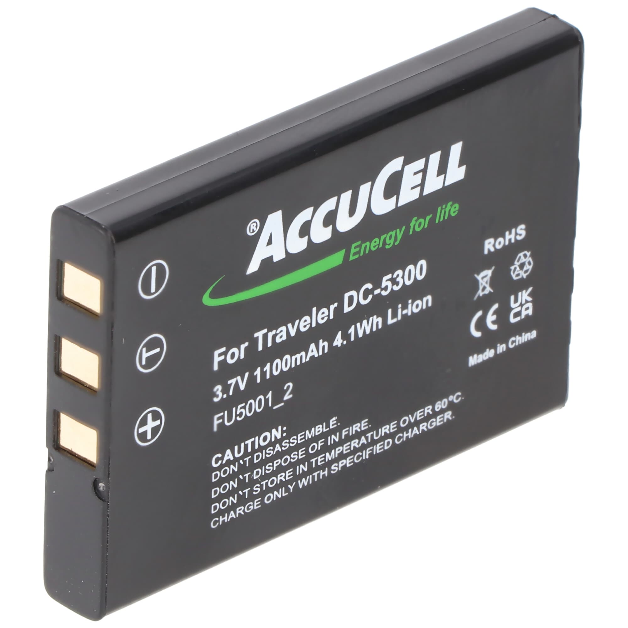 Batterie pour Fujifilm NP-60, FinePix 50i avec 1100mAh